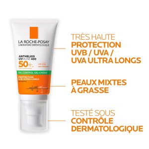 AANTHELIOS UVMUNE 400 CRÈME SOLAIRE VISAGE EN GEL-CRÈME SANS PARFUM