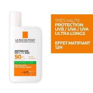 ANTHELIOS FLUIDE OIL CONTROL UVMUNE 400 AVEC PARFUM SPF50+